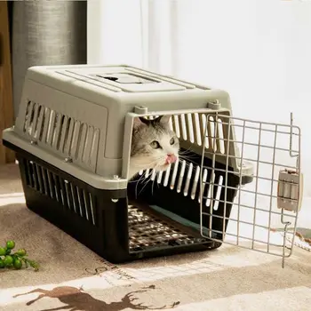 

Portable Cat Air Case Cage Portable Dog Pet Out Of The Shipping Box Light And Breathable Air Transport Box Convenient Air Case