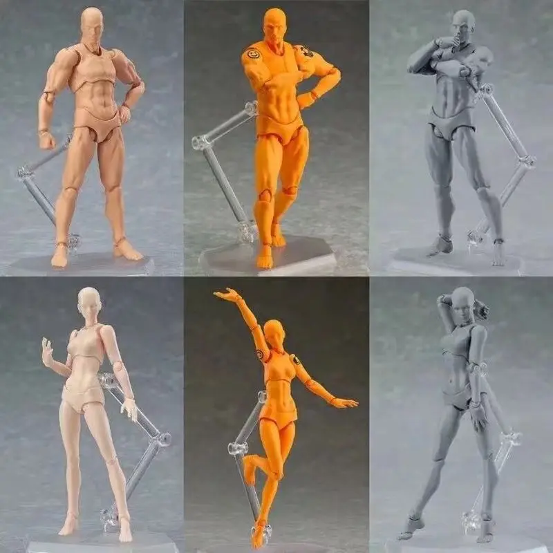 

Figma He She Movable body joint Action Figure Toy artist Art painting Anime model doll Mannequin Art Sketch Draw Human body doll