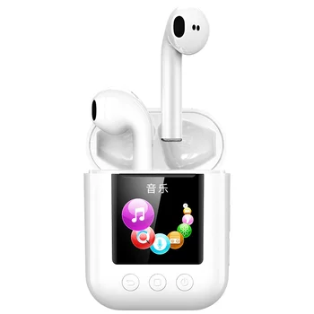 

Newsmy Q7 tws True Wireless Bluetooth 5.0 Earphone 2in1 OTG FM Pedometer 8G Music mp4 Player Earbud For Huawei iPhone Samsung