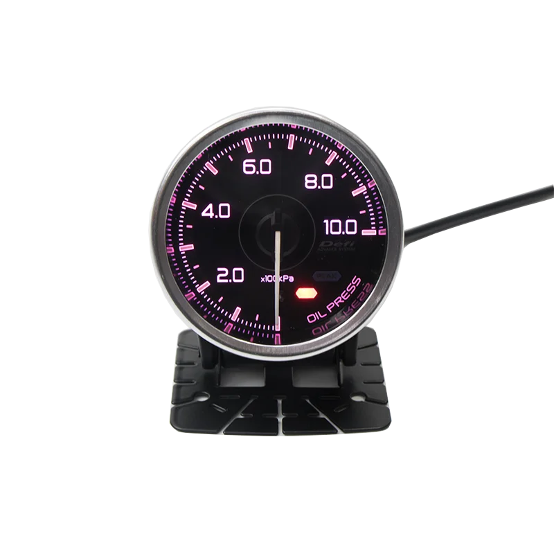 Для Def A1 boost Gauge автомобильный Измеритель 60 мм турбо температура воды Напряжение Температура масла давление масла вакуумный измеритель скорости 7 цветов - Цвет: OIL PRESSURE