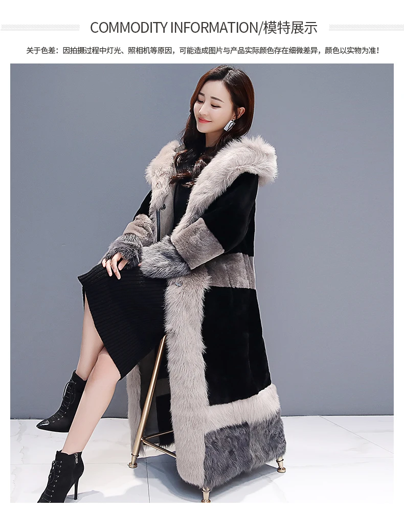 Повседневное зимнее женское пальто, модная куртка с длинным рукавом, теплое свободное плотное Удлиненное пальто из искусственного меха, верхняя одежда размера плюс 869