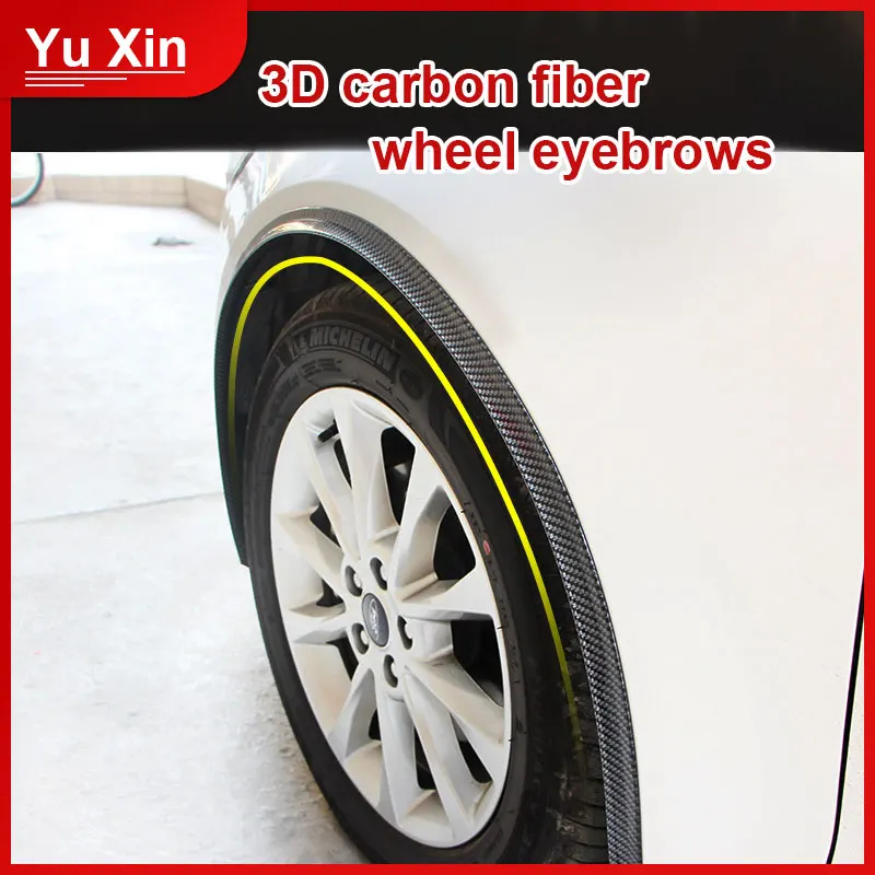 

Car Fender Protect Wheel Tire Edge Eyebrow Carbon Stickers For BMW e46 e39 e36/Audi a4 b6 a3 a6 c5 Car Accessories