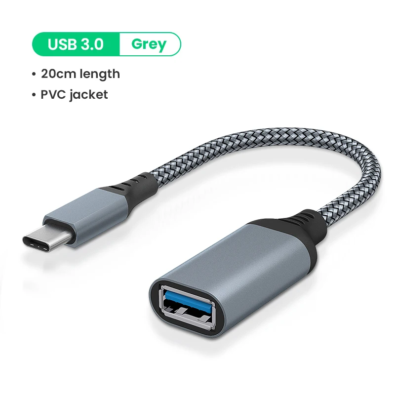 USB C to USB3.0 OTG Audio Conversion USB 3.0 2.0 Type-C OTG Data Cable Connector for Samsung Galaxy S10 MacBook Pro cell phone plug adapter Adapters & Converters