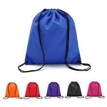 1 шт. прочный нейлоновый рюкзак на шнурке, простая или Персонализированная спортивная сумка для спортзала, мешок для обуви, органайзер для одежды