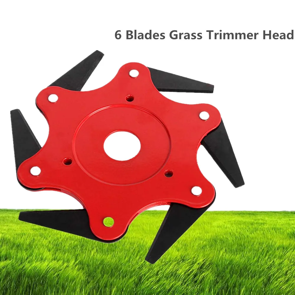 6 Blades Grass Trimmer Head Brush Cutter 65Mn Garden Weed Brush Cutting
