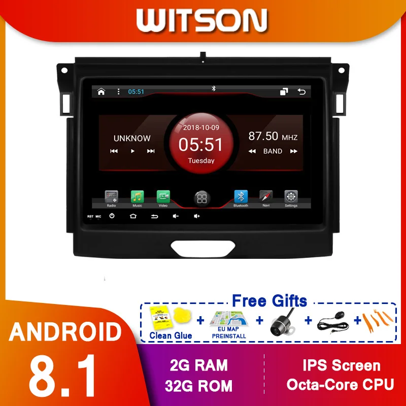 WITSON 9 &quotFULL HD сенсорный экран Android 10 0 Восьмиядерный Автомобильный GPS