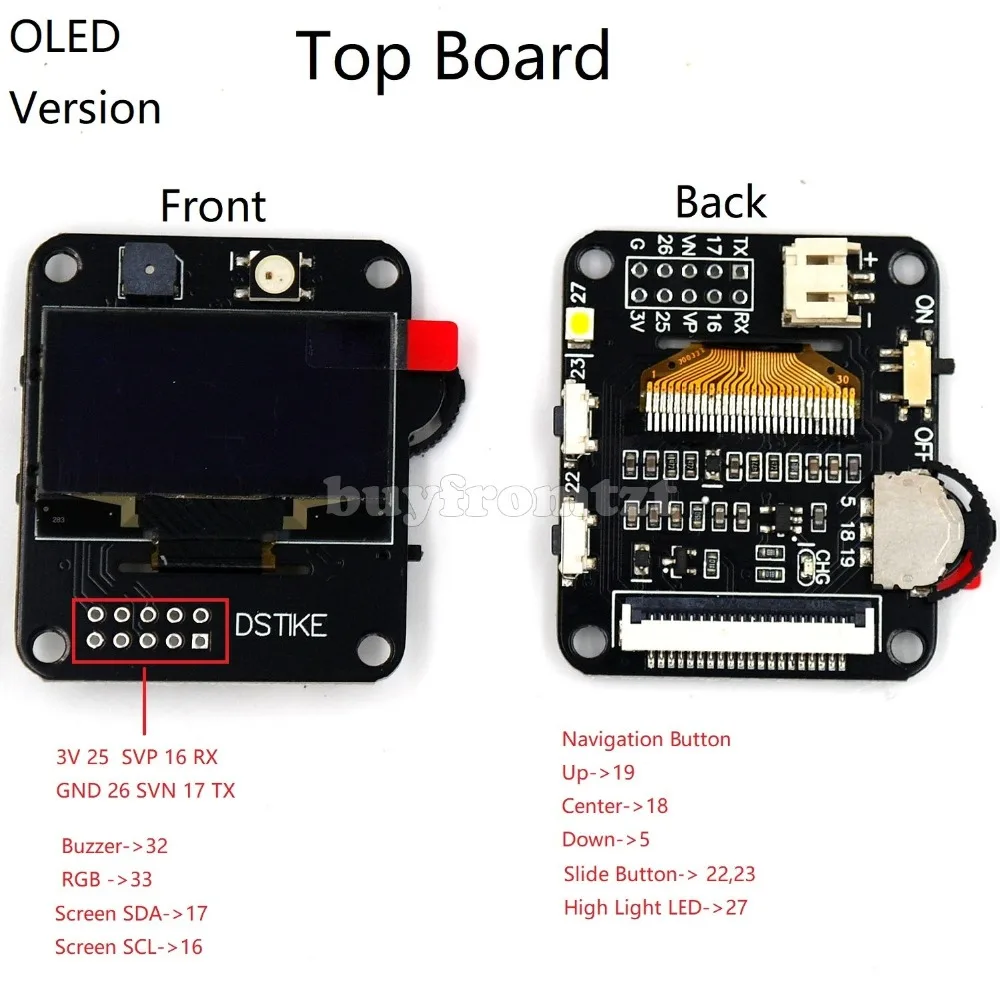 DSTIKE ESP32 часы DevKit(OLED версия) программируемые часы ESP32 часы макетная плата