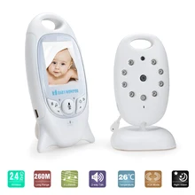 2,4 ГГц беспроводной детский фотоаппарат 2,0 дюймов ЖК-экран видео монитор младенца ИК ночного видения двухсторонний монитор температуры разговора 8 колыбельных