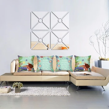 

4-Pack Hand-Painted Peach Peach Velvet Girl Back and Letter Print Pattern Sofa Pillow Cover Home Print Pillow Cover