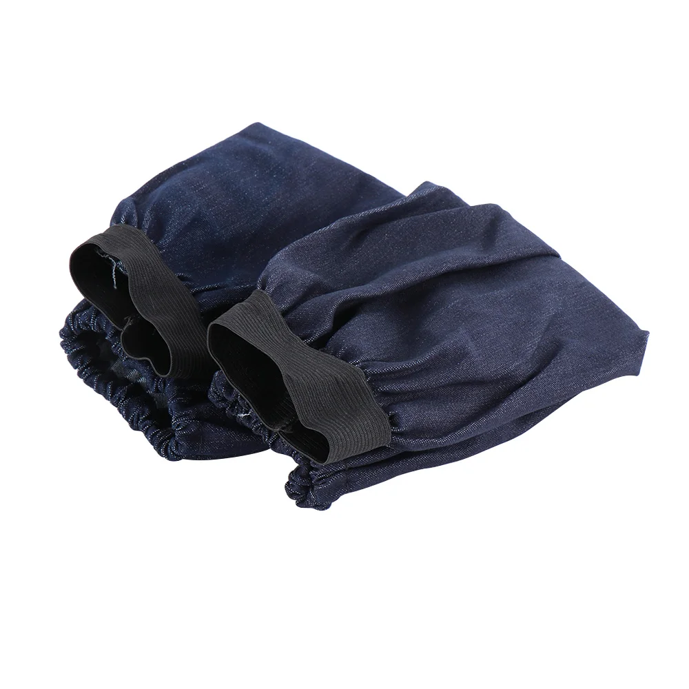 1 Pair Welder Lengthen Arm Protective Sleeves Denim Blue Welding Arm Sleeves Working Cut Resistant Heat Protection for waterproof oversleeves
