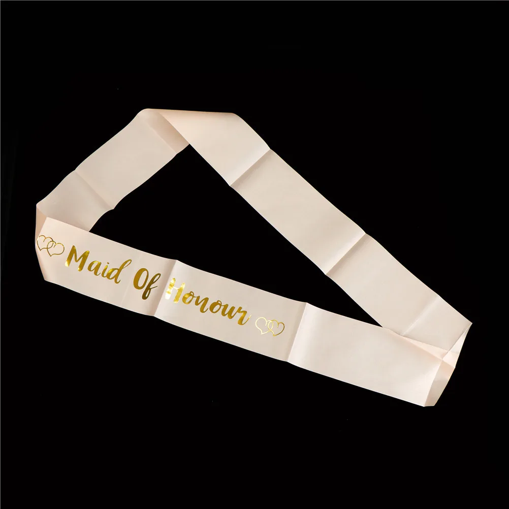 

1Pcs 5 Styles Letter Bride To Be Sash Shoulder Strap Bridesmaids Hen Party Celebration Satin Sash Wedding Party Supplies