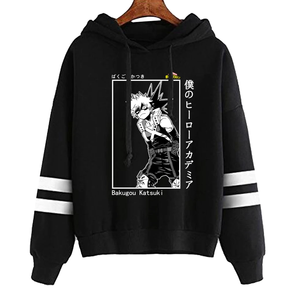 

Hoodie Anime My Hero Academia Print Hoodies Men Deku Bakugou Shoto Streetwear Winter Unisex Sweatshirts Male
