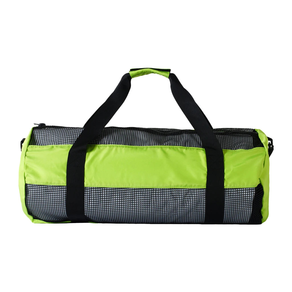 Durable Dive Mesh Duffel Bag Snorkeling Retractor Lanyard Holder Hook Carabiner for Diving Water Sports
