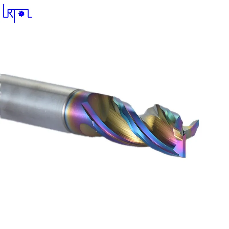 2PCWave end mill D16mm 80L process Aluminum for mill cutter with Glit coating Ultra low friction coefficient for double effect