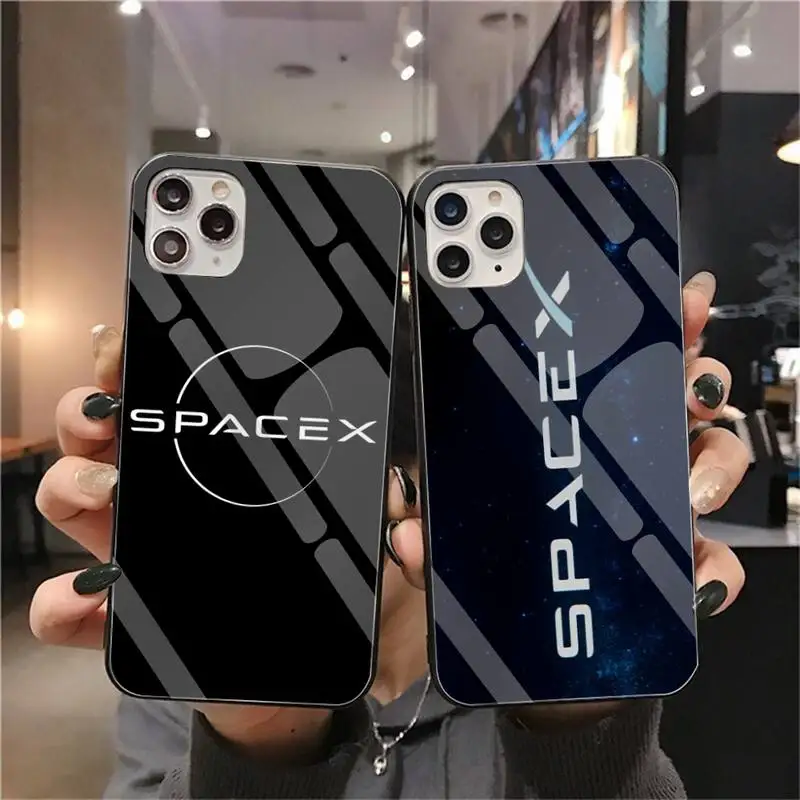 Лидер продаж роскошный уникальный дизайн чехол для телефона SpaceX закаленное