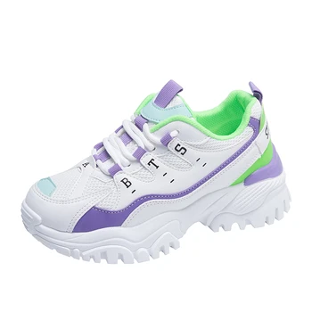 

Begocool 2020 womens sneakers chunky trend fashion designer old dad thick bottom ladies shoes trainers white green pink