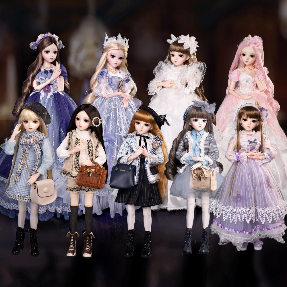 球体関節人形 BJD 女の子 人形 姫 SD ピンクドレス 着せ替え カスタム