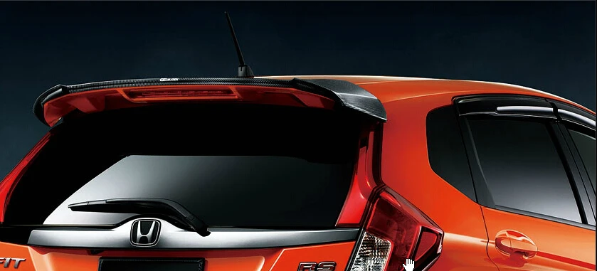 Подходит для HONDA Fit RS модифицированный Карбон волокно заднего крыла спойлер крыло