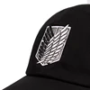 Gorra de béisbol bordada para hombres y mujeres, gorro de béisbol bordado de algodón, con cierre trasero, escudo negro, 100% ► Foto 2/5