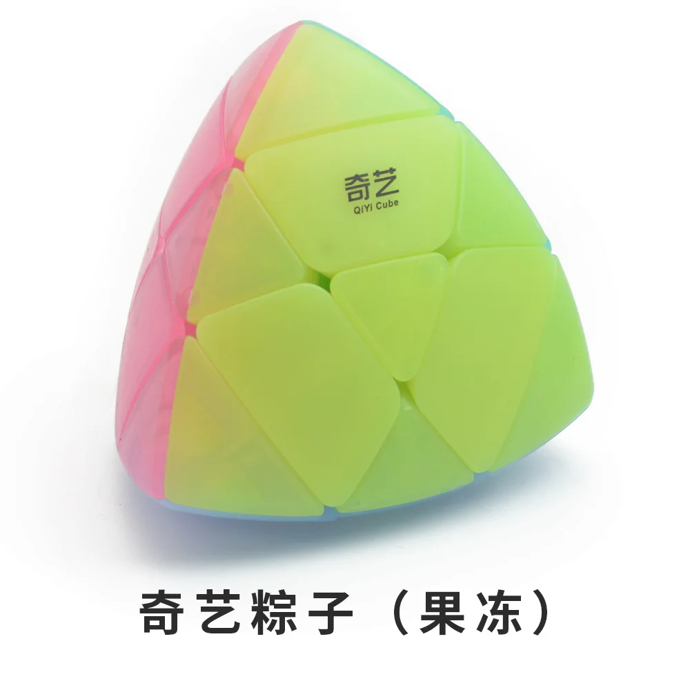 QiYi Jelly color Magic Cube 2x2 3x3 SQ1 без наклеек мозговой Прорезыватель крутильная игрушка профессиональная Cubo Magico развивающие игрушки Скорость 1 шт - Цвет: rice