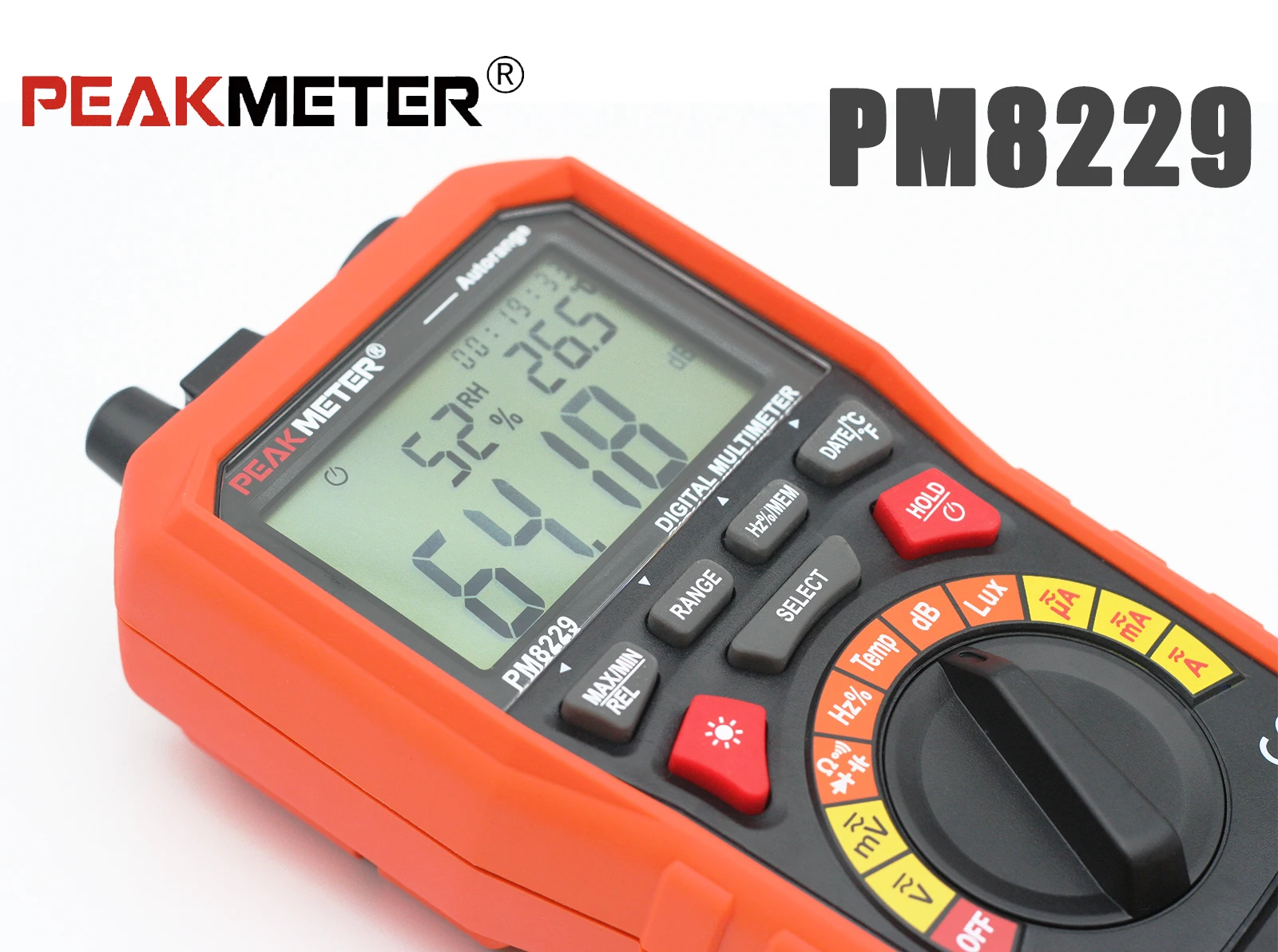 PEAKMETER PM8229 5 in 1 Auto Digital Multimeter With Multifunction Lux