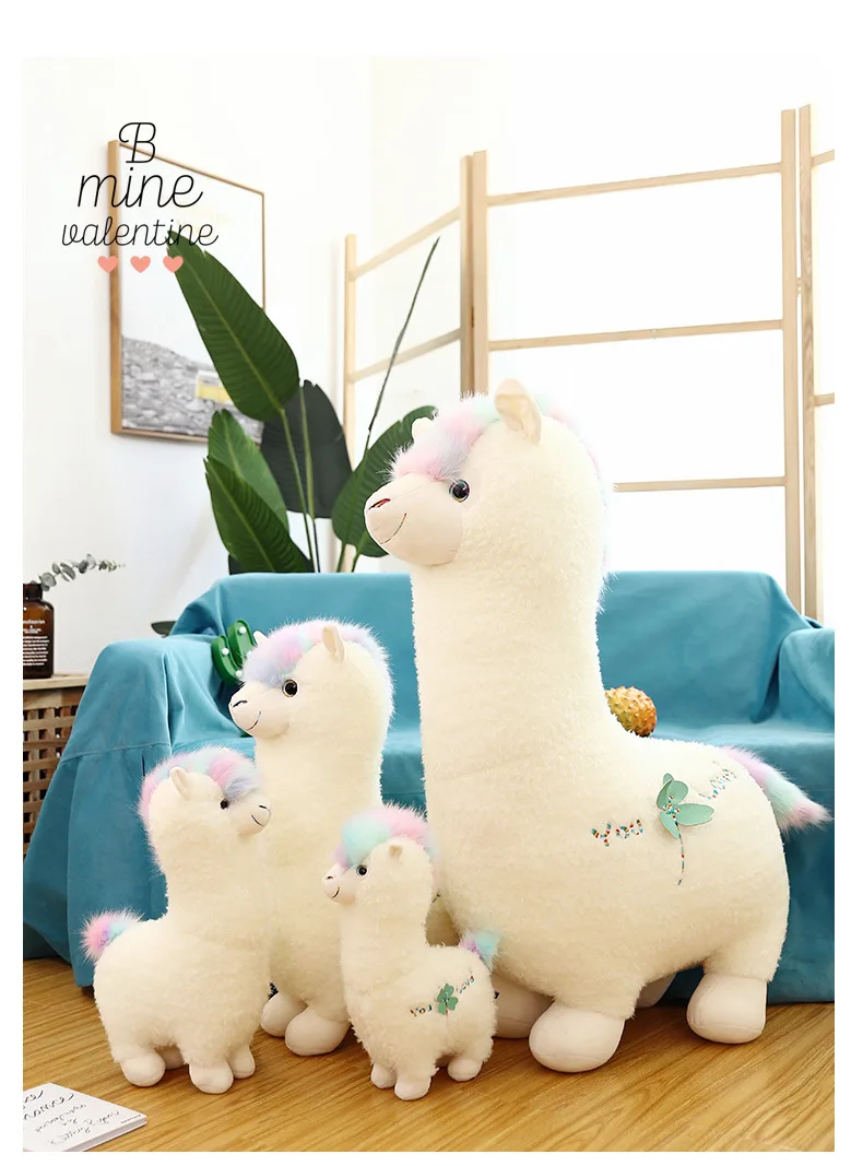 Kawaii креативная и мечтательная плюшевая игрушка из альпаки, милая Овечка, подушка для детей, подарок на день рождения, супер мягкая и хорошего качества