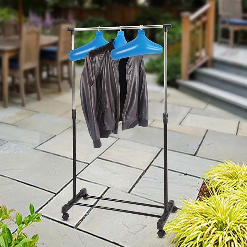 Inflatable Clothes Hanger Travel Foldable Creative Hanger No Trace Rotatable Clothing Storage Holder 4