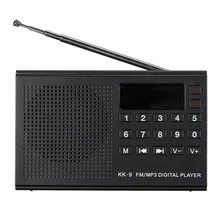 MP3 плеер KK-9 портативный цифровой fm-радио TF карта U диск музыкальный плеер usb зарядка динамик карта старое радио
