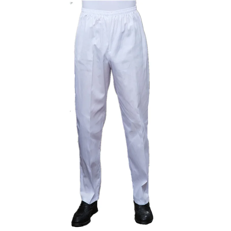 Мода эластичный пояс шеф-повара униформа брюки шапки мужской костюм рабочая одежда повара Кухня полосатые брюки дышащий необычный костюм - Цвет: Pants Style 9