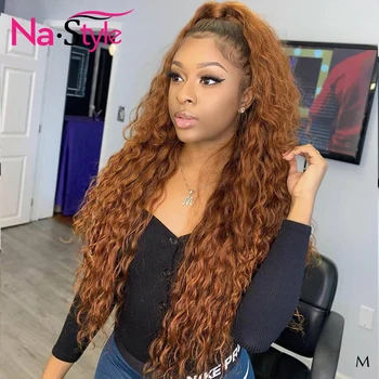 

1b/30 Afro Kinky Curly Wig 360 Lace Frontal Wig Honey Blonde Lace Front Wigs For Black Women Brazilian Hair Can Do Bun 150 Remy