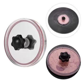 

LP Vinyl Record Cleaner Clamp Vinyl Record Lable Saver Protector Waterproof Acrylic Clean Tool with Cleaning Cloth Carry Bag
