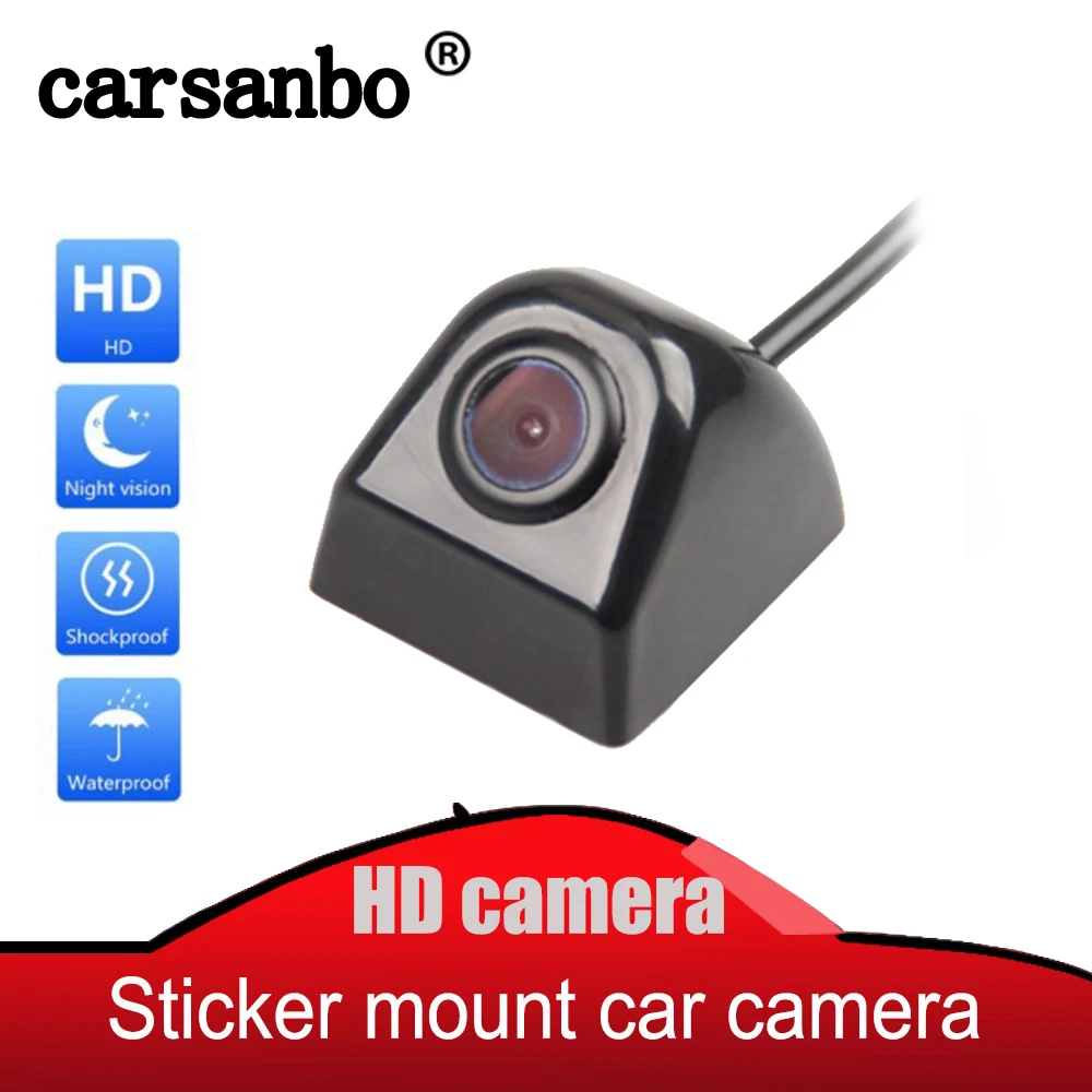 

Carsanbo Car Rear View Reverse Backup Camera Waterproof 170 Degree Wide Viewing Angle Parking Assistance 3D Sticker Mount