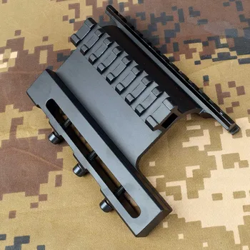 

Tactical AK Double Picatinny Rail Side Mount System Screw Style for 47 / 74 Fit Scopes Right on Top of Bore Centerline