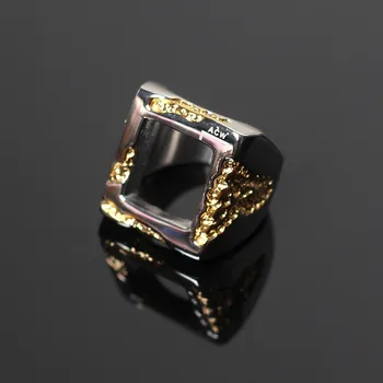 

A COLD WALL* Rings Men Women Hollow-carved ACW Ring Classic Letter Logo Mosaic Stainless Steel Colorfast Fit 57-60MM Circle