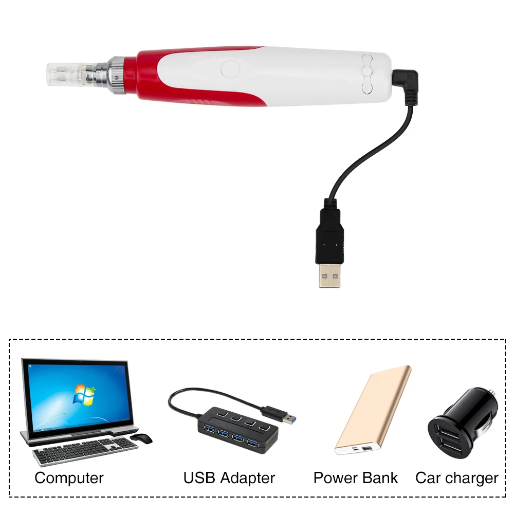 Микро-ручка для штемпеля с байонетным наконечником, профессиональный электрический Dr. Pen коллагеновый инструмент для подтяжки кожи