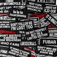 Purchase Written Words Cloth Mend Decorate Iron-On Patches: Buy Apparel Sewing Decoration Applique Sew-On Patches for Clothing Online