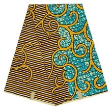 Miss L Рождество ткань Анкара ткань Африканский настоящий воск печати хлопок 6 ярдов/шт HL19S111616