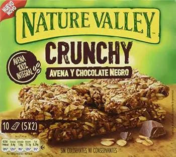 

Nature Valley - Crunchy avena y chocolate negro - Barrita de cereales - Caja de 5 uds x5 (210g)