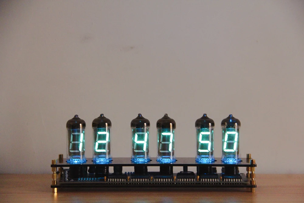 

IV11 Creative Fluorescent Tube Tube Clock VFD Cyberpunk Boyfriend Gift Analog Lamp