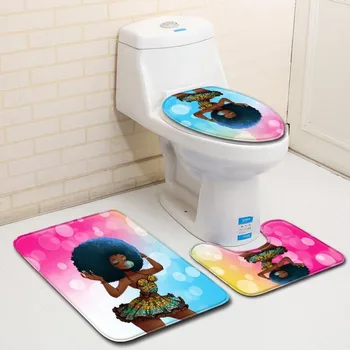 

3-piece Retro Non-slip Bathtub Set Bathroom Mat Toilet Rug Bathroom Home Bathroom Accessories Hookah Для Дома Зажигалка 40