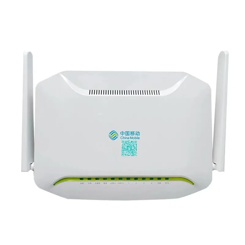 HUAWEI hg6821m Gpon ONU ONT 4* GE+ 2* USB+ 1* Тел+ 2,4G& 5G wifi, двухдиапазонный,-антенные волоконные изделия с китайским мобильным логотипом