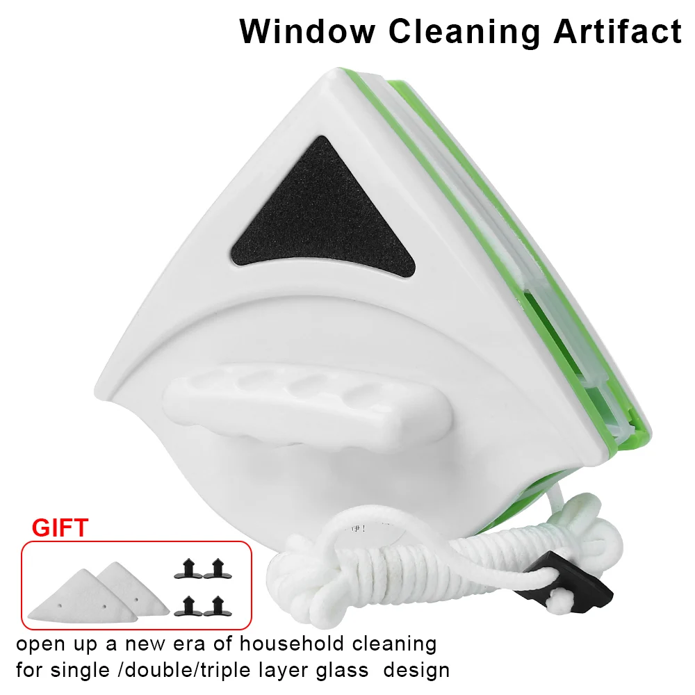 

Window Cleaning Brush Double-sided Hollow Glass Wiper Multi-function Household Magnetic Glass Brush Cleaning Tools