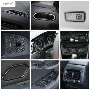 

Lapetus Carbon Fiber Interior Refit Kit For Volkswagen VW Tiguan MK2 2016 - 2020 Window Lift Button / Dashboard Panel Cover Trim
