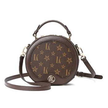 

2020 Women's shoulder bags small Round Designer Crossbody Handbag simple wild shoulder bags fashion retro wind Messenger bag