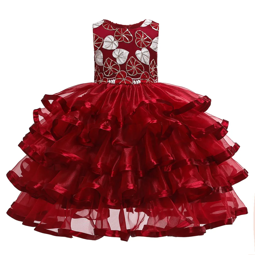 

Dress Multi-storey Thick And Disorderly Full Dress Wedding Dress Princess kids dresses for children clothing girls halloween