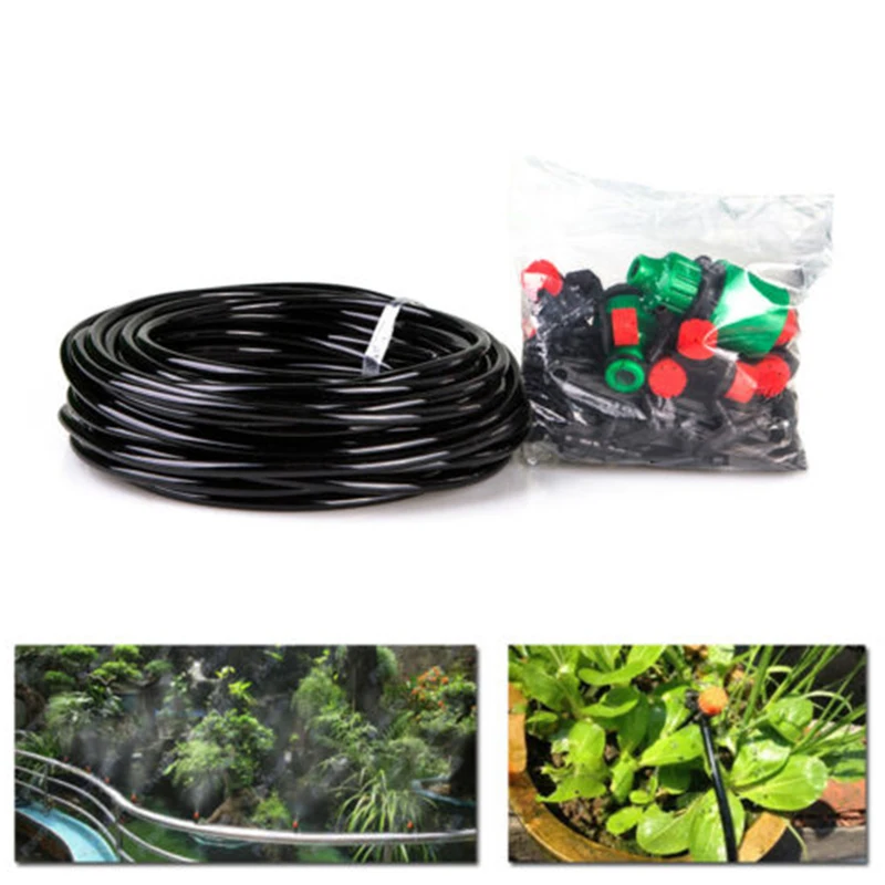 Plant Self Watering Garden Hose Kit Drippers 10m Micro Drip Irrigation System Accessories