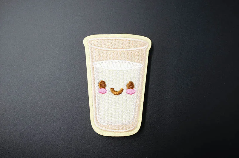 Эй чашка с листом нашивка с изображением камеры для одежды Утюг на вышитые швейные аппликации милый пришить эмблема на ткани DIY аксессуары для одежды