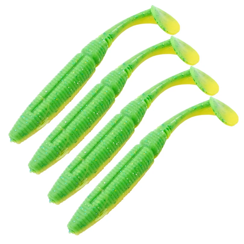  4pcs Fishing Lure Wobbler 8.5cm 4.8g Easy Shiner Jig Swim baits Silicone Soft Bait Artificial Soft 