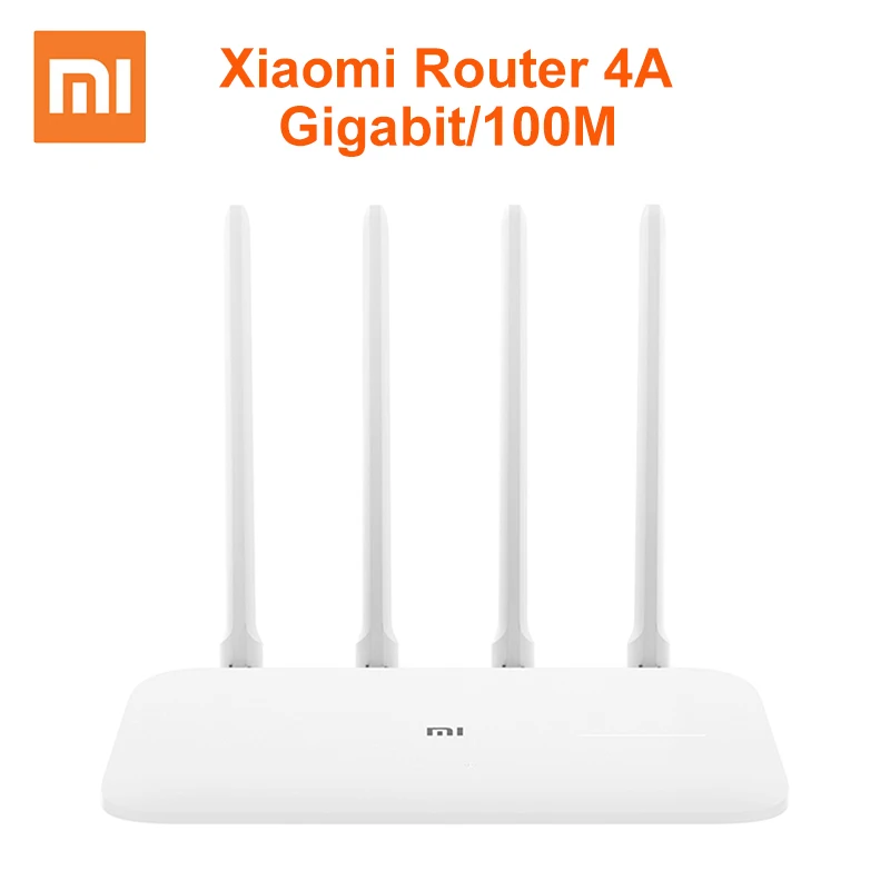 

Xiaomi Router 4A Gigabit Edition 1000M 100M 5GHz 2.4GHz WiFi ROM 16MB DDR3 64MB 128MB High Gain 4 Antennas Remote Mi APP Control