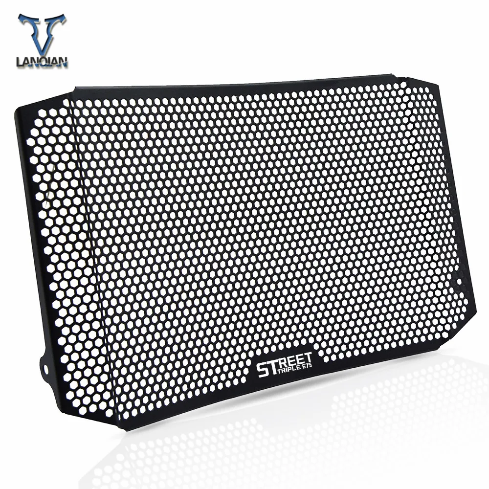 Motorcycle Accessories CNC Radiator Guard Protector Grille Grill Cover For Triumph Street Triple 675 RX Radiator Guard 2015-2016